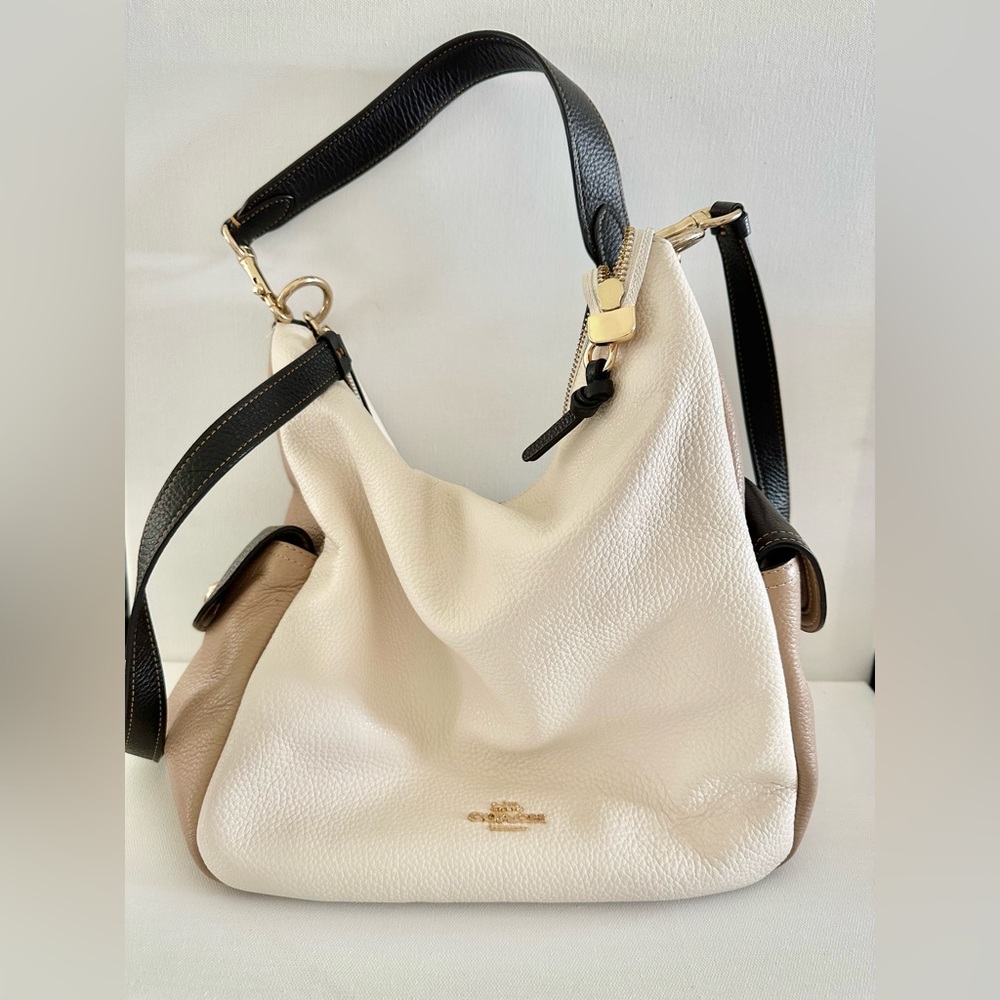 Coach color block crossbody bag